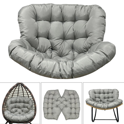 Swing Egg Chair Cushion, Waterproof Rocking Chair Pad, Oversized Hammock Chair Pad, Multifunctional Wicker Egg Lounge Chair Soft Cushion Indoor Outdoor, Gray