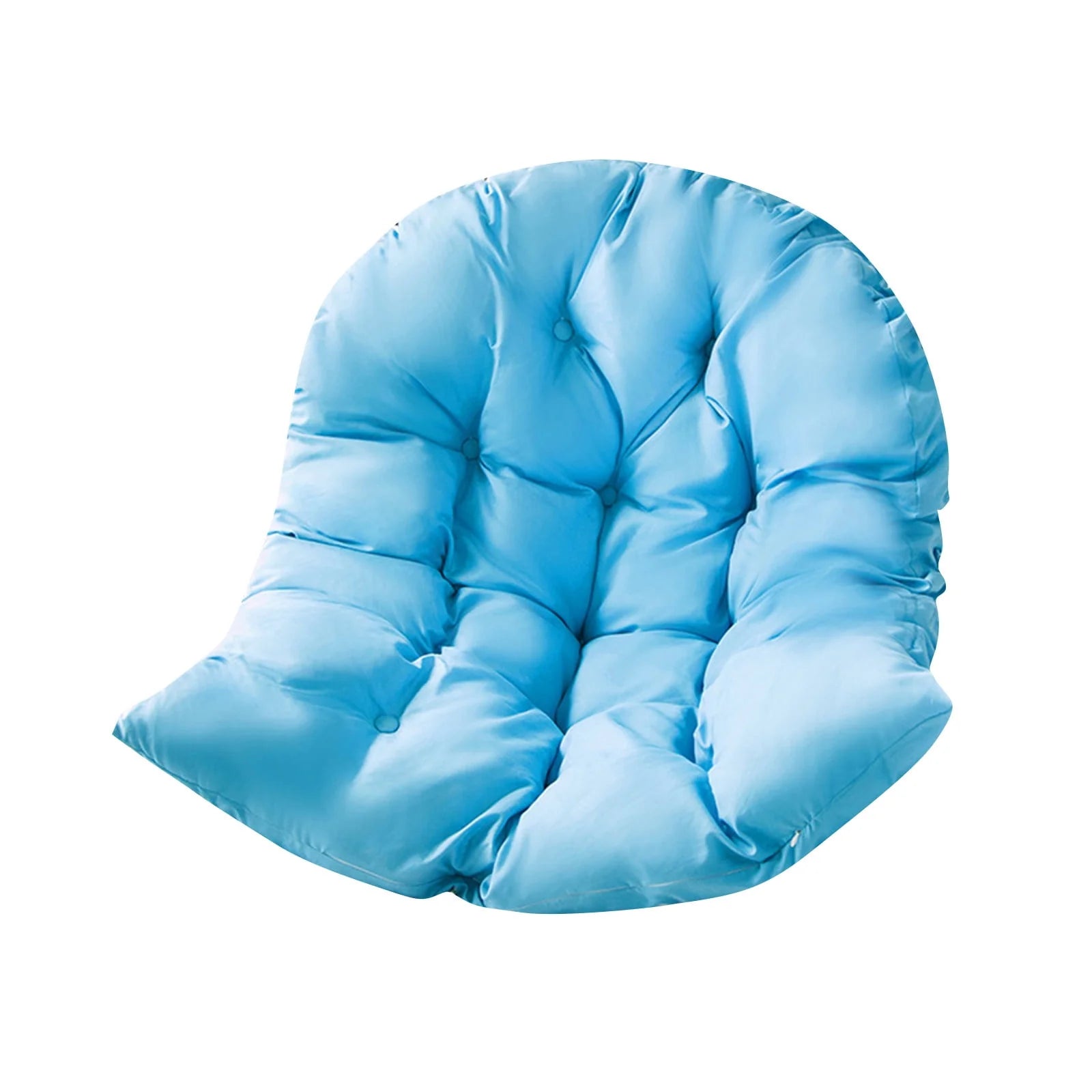 Hanging Basket Hanging Egg Chair Cushions,Indoor/Outdoor Swing Chair Cushion,Waterproof Soft Comfy Hammock Chair Seat Pads Back Cushion,Basket Chair Cushion for Patio Garden（Blue）