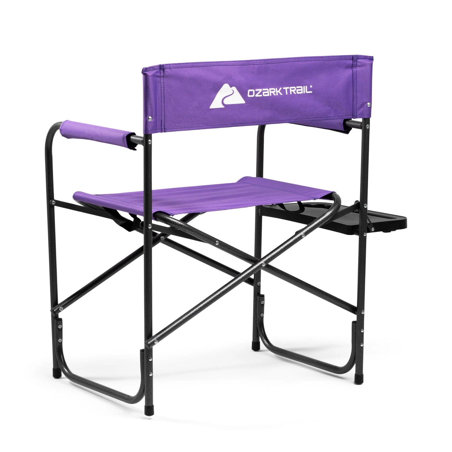 Director Chair with Side Table, Purple