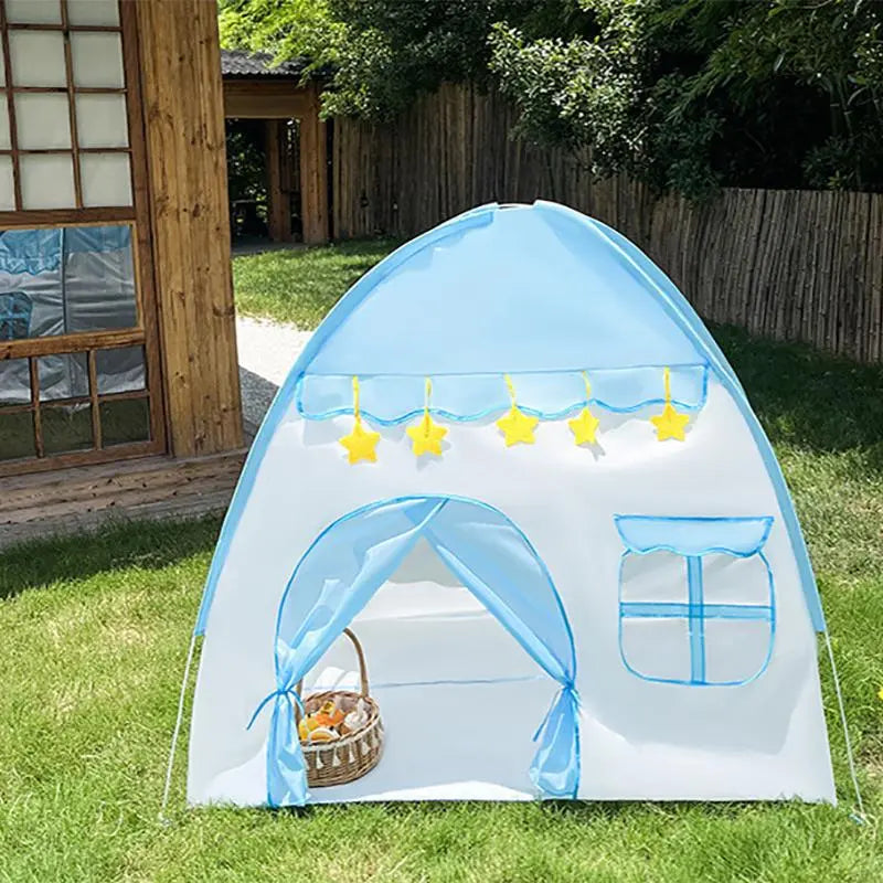 Flower Pattern Princess House Design Play Tent with Ball Decor, 1 Count Indoor Outdoor Family Game House, Outdoor Toy Tent, Birthday Gift for Girls